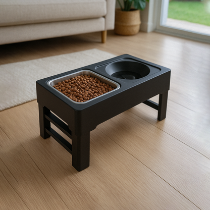 Height-Adjustable Stainless Steel Pet Feeder | CleoPetra™