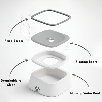 Anti-Spill Water Bowl by CleoPetra – close-up product detail