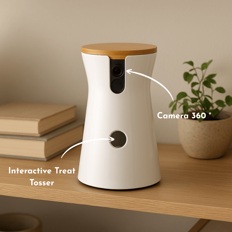 Interactive 360º Camera by CleoPetra – shown in use with pets